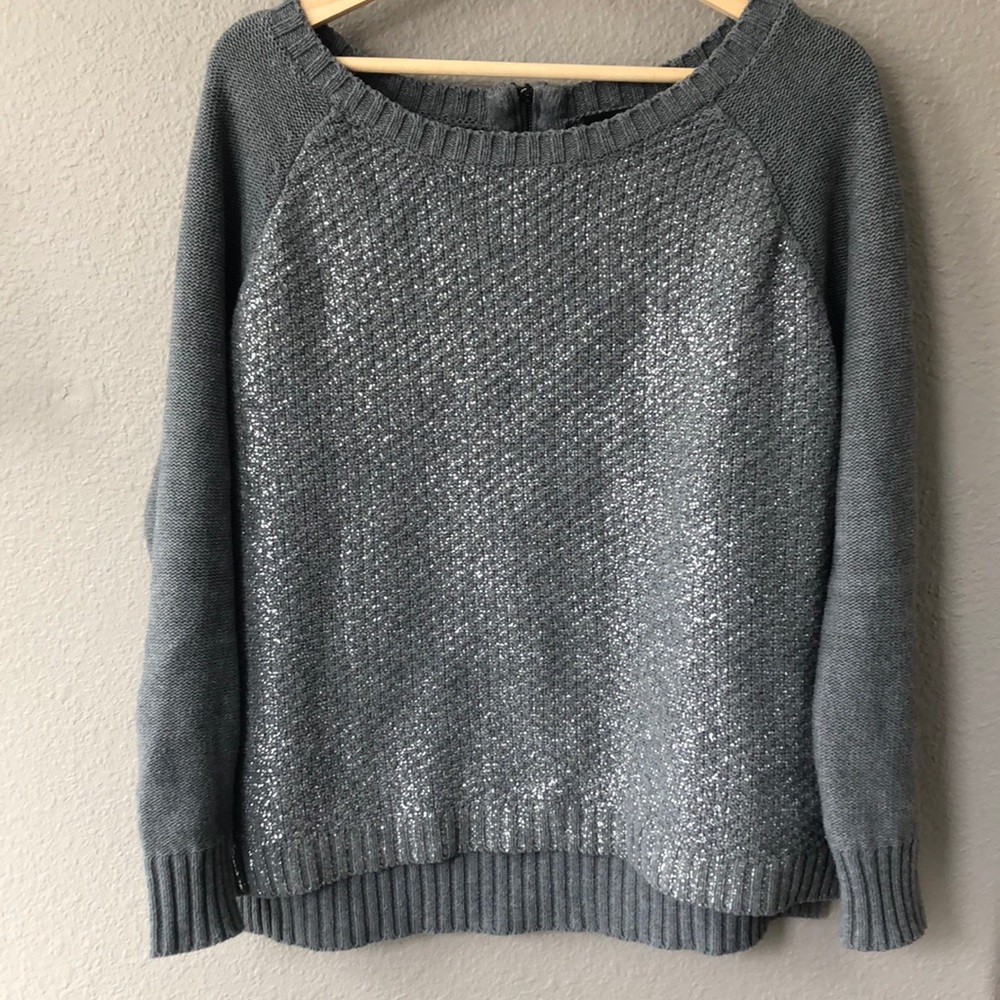 a.n.a. Grey & Silver sweater